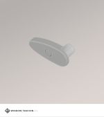 grau Vorschau Doppelrollo Endkappe für Abschlussprofil Design #1W grau