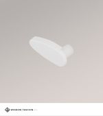 weiß Vorschau Doppelrollo Endkappe für Abschlussprofil Design #1W weiß