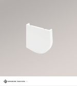 weiß Vorschau Endkappe Kette links für Kassettenrollo M rund #1W weiß