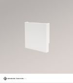 weiß Vorschau Endkappe Kette rechts für Kassettenrollo M eckig #1W weiß