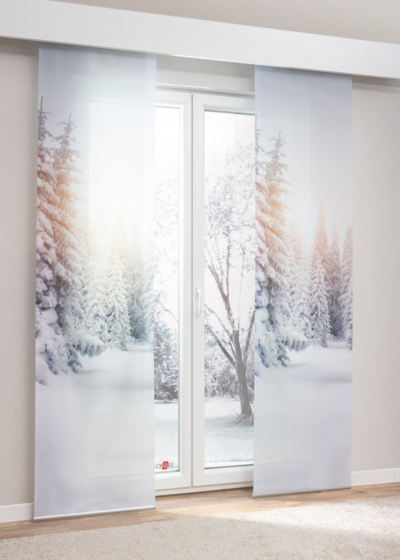 Lysel - Schiebegardine Wintertraum