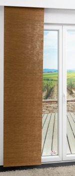 braun Vorschau Lysel Outlet - Schiebegardine Bambusoptik #1W braun