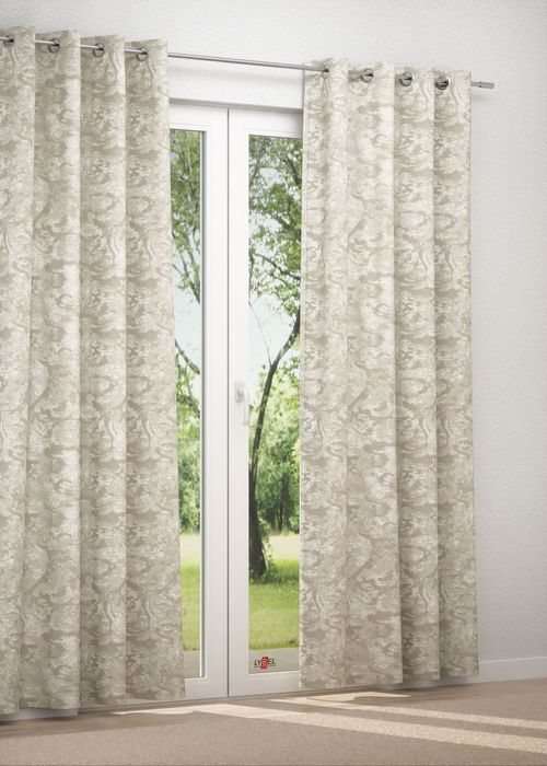 Ösenschal in beige