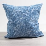 jeansblau Vorschau Lysel - Dekokissen Sipho #1W in rosa jeansblau