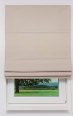 reinbeige Vorschau Lysel Outlet - Raffrollo Rustikalia Hellbeige #1W reinbeige