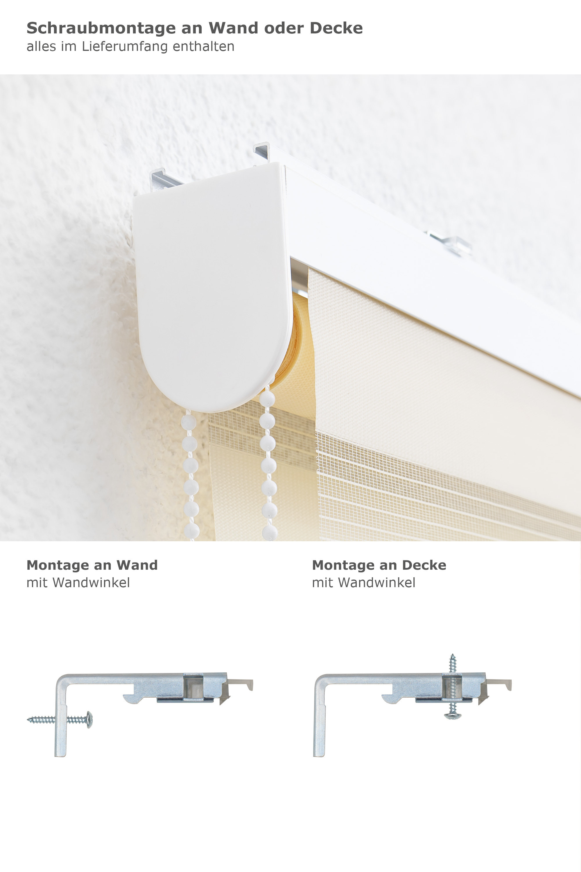 Schwer fassbar Marketing Vakant rollos an der decke befestigen Integrieren Reise Überwinden