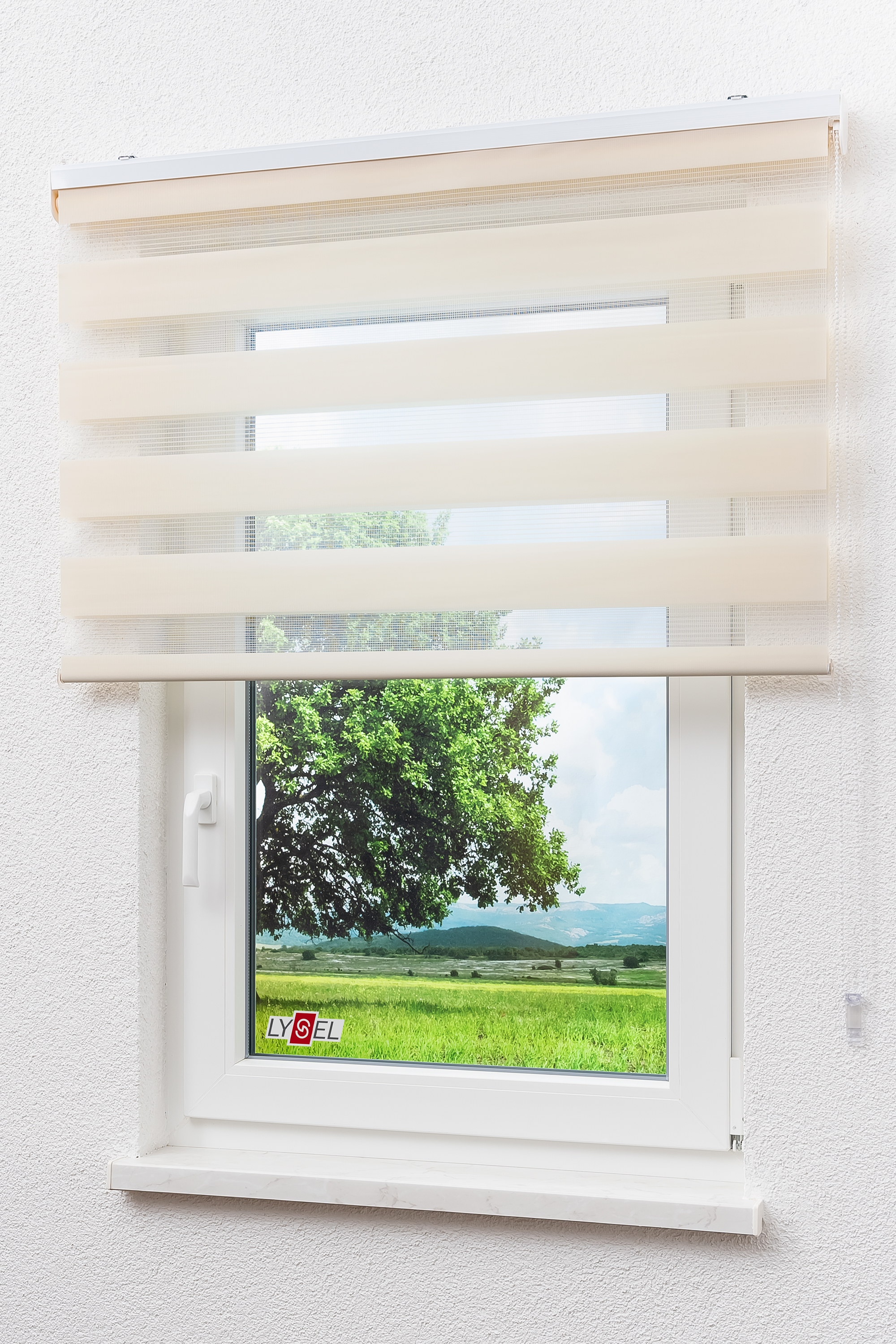 Duo Rollo Doppelrollo Solid mit Blende blickdicht Fenster Tür Lysel Outlet  | eBay