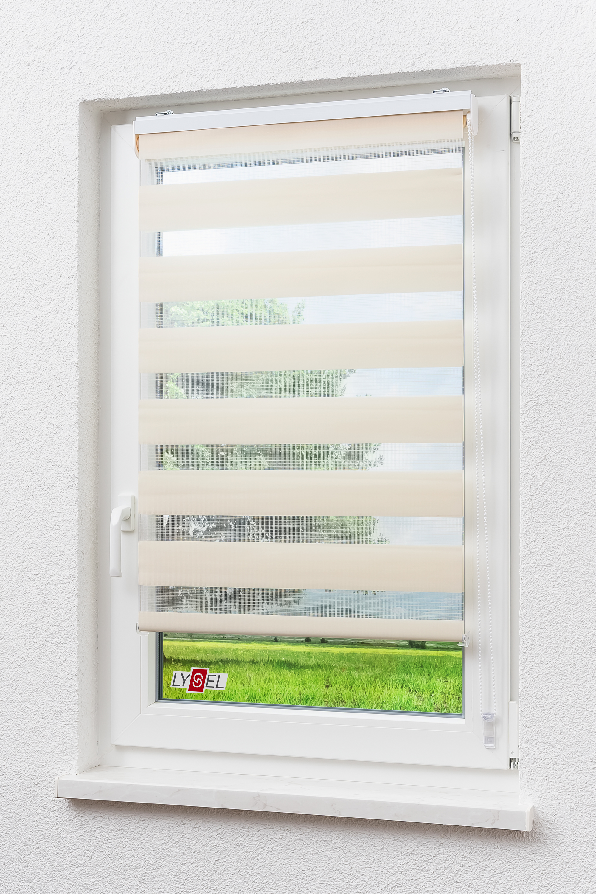 Duo Rollo Doppelrollo Solid mit Blende blickdicht Fenster Tür Lysel