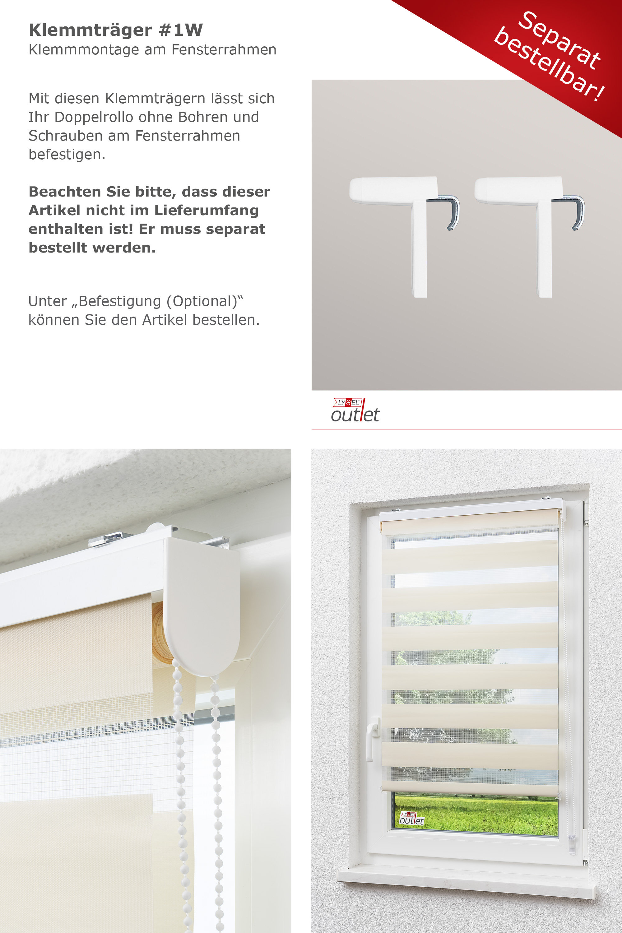 Duo Rollo Doppelrollo Solid mit Blende blickdicht Fenster