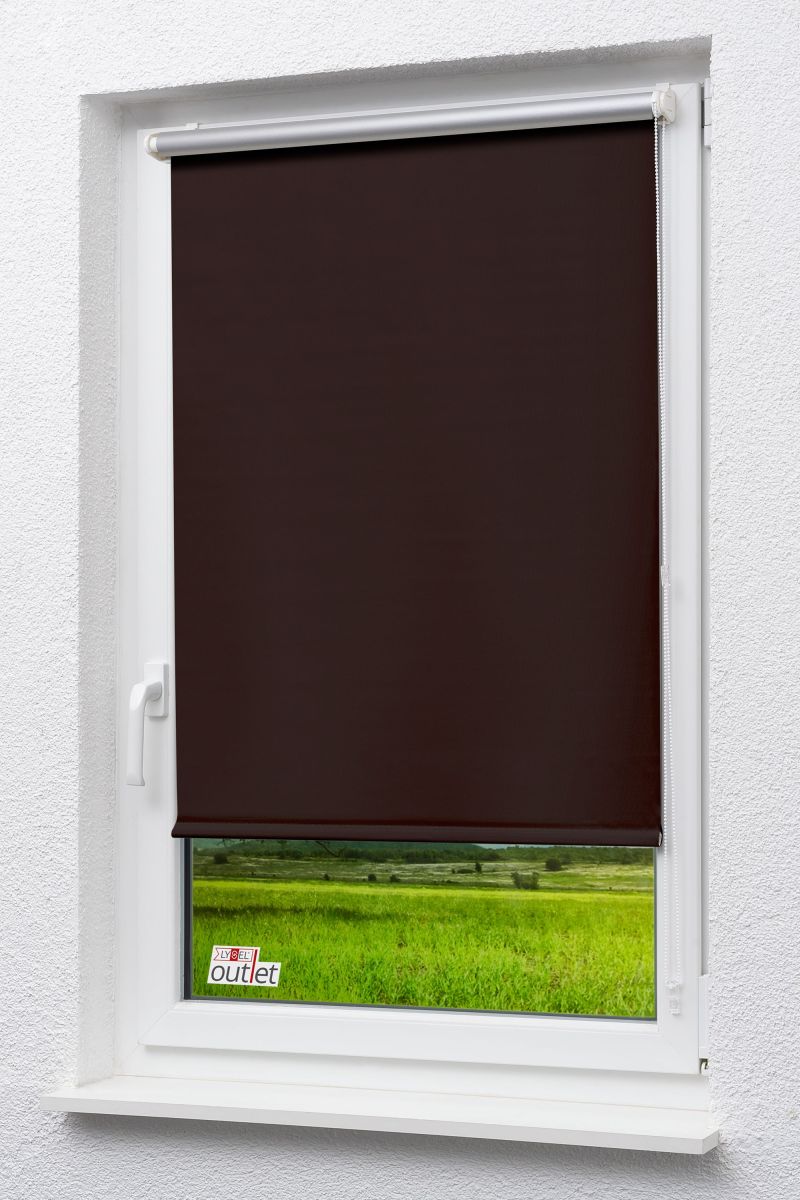 Lysel Outlet - Mini Rollo Thermo abdunkelnd Braun #1W