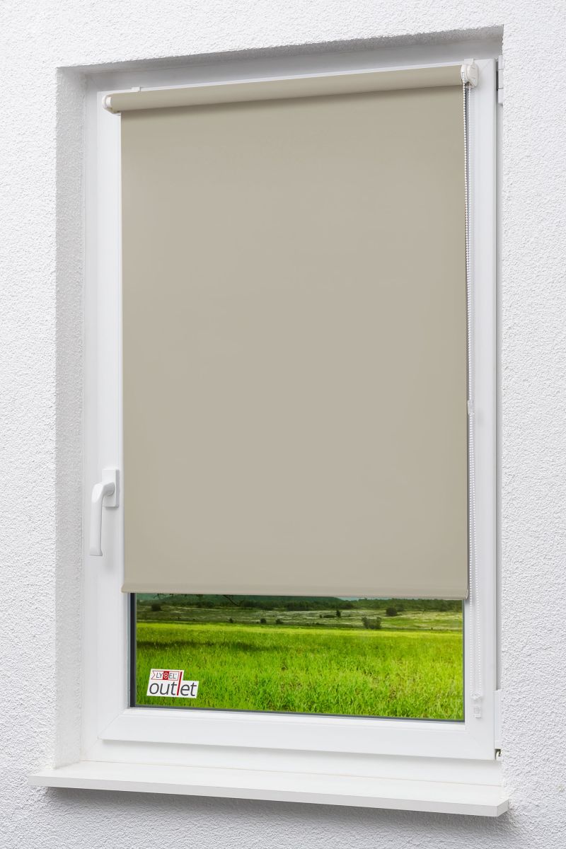 Lysel Outlet - Mini Rollo Tageslicht Graubeige #1W