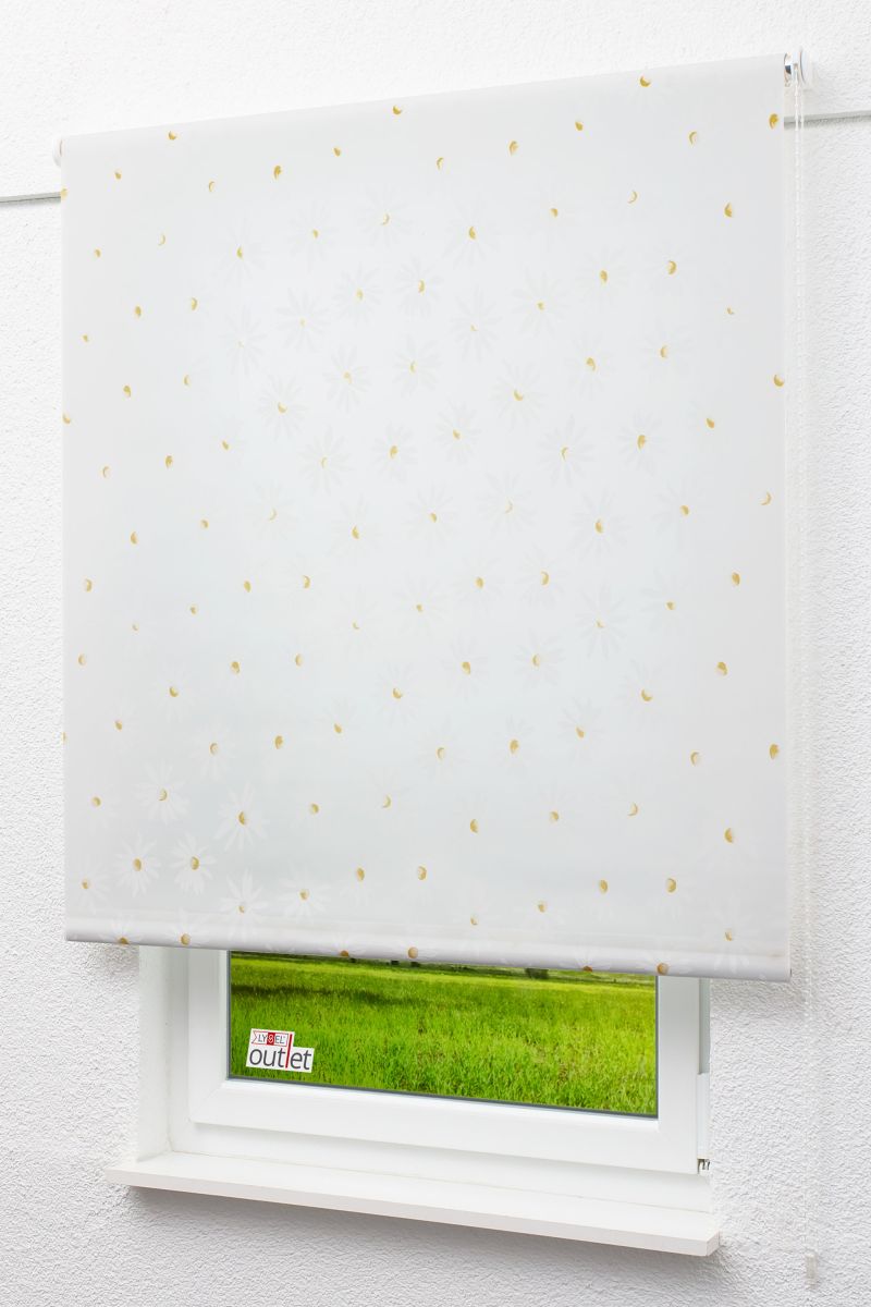 Lysel Outlet - Basisrollo Tageslicht Margeritenblten #1W