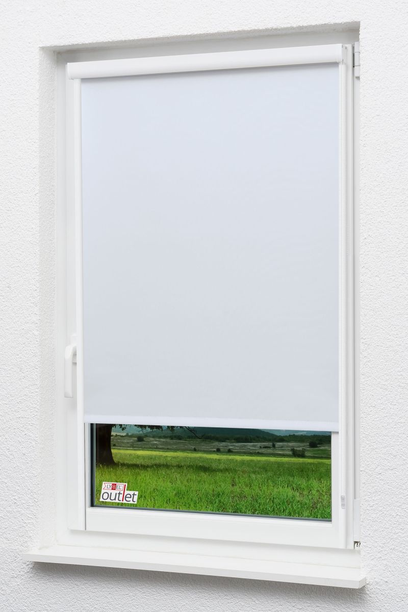 Lysel Outlet - Kassettenrollo abdunkelnd mit Seitenblenden Reinwei #1W