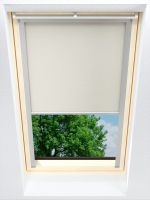 elfenbein Vorschau Lysel - Qualitätsdachfensterrollo abdunkelnd elfenbein #1W elfenbein
