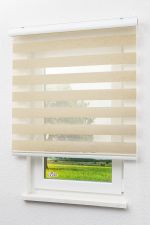 beige Vorschau Lysel Outlet - Doppelrollo mit Blende Struktur Beige #1W beige
