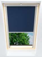 dunkelblau Vorschau Lysel - Qualitätsdachfensterrollo abdunkelnd dunkelblau #1W dunkelblau