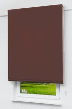 schokobraun Vorschau Lysel Outlet - Basisrollo Tageslicht Schokobraun #1W schokobraun