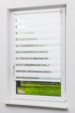 reinweiß Vorschau Lysel Outlet - Doppelrollo Trägerprofil Reinweiß #1W reinweiß