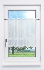 Vorschau Scheibengardine von Lysel - Fensterpoesie #1W weiß weiß