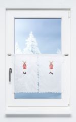 rot Vorschau Weihnachtselch #1W - 2er SET Scheibenghänger Lysel rot
