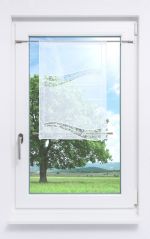 reinweiß Vorschau Plauener Spitze® - exklusiver Scheibenhänger Gabiria #1W in Reinweiß reinweiß