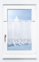 silber-weiß Vorschau Scheibengardine Plauener Spitze® - Eisblumen #1W silber-weiß silber-weiß