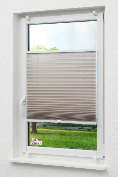 Lysel Outlet - Plissee Select Braungrau