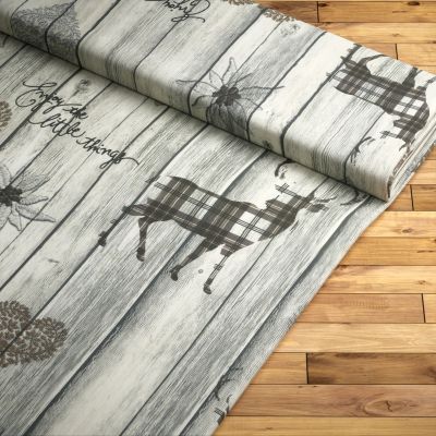 Jordet #3L von Lysel - Dekostoff in graubeige