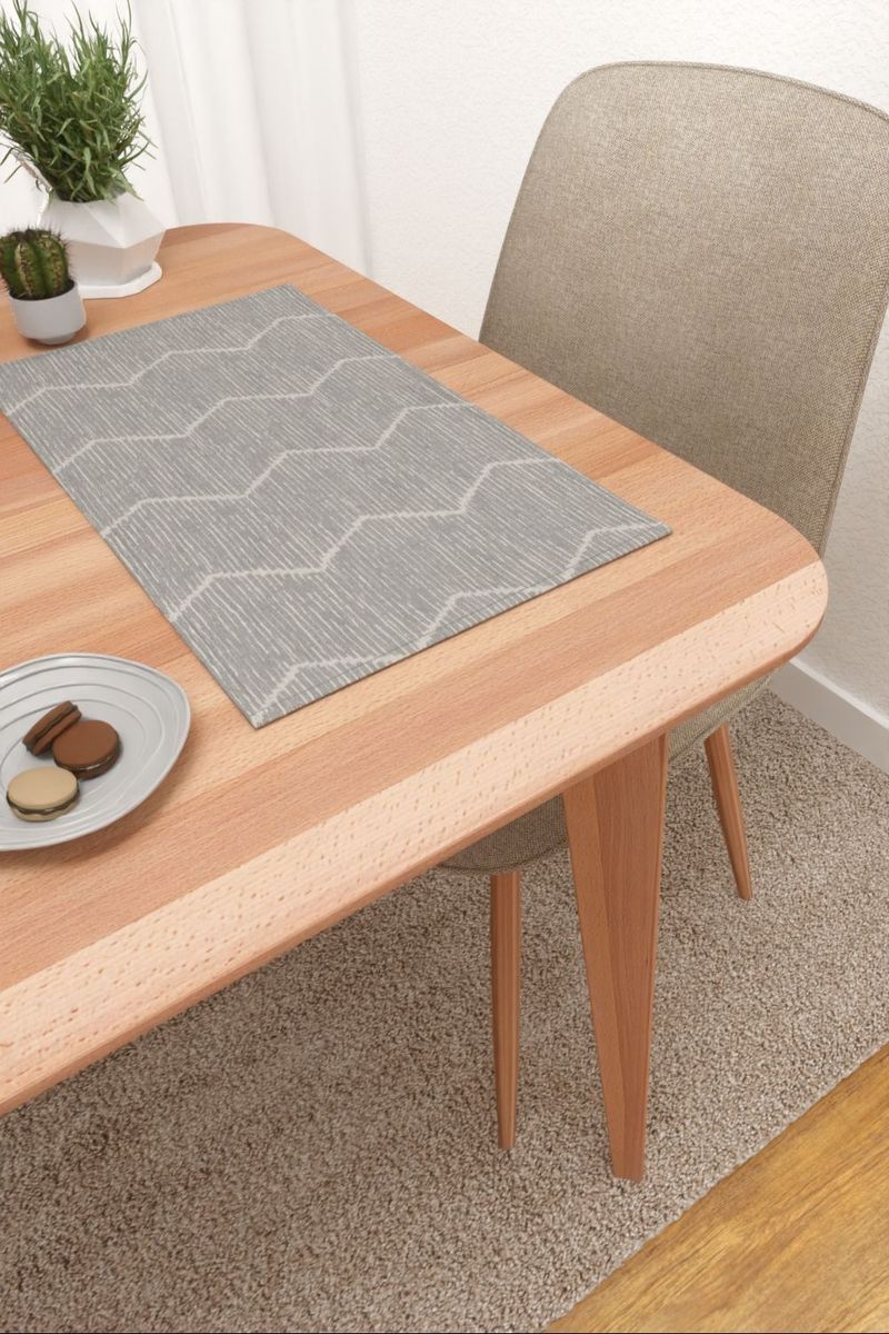 Platzdeckchen in Grau