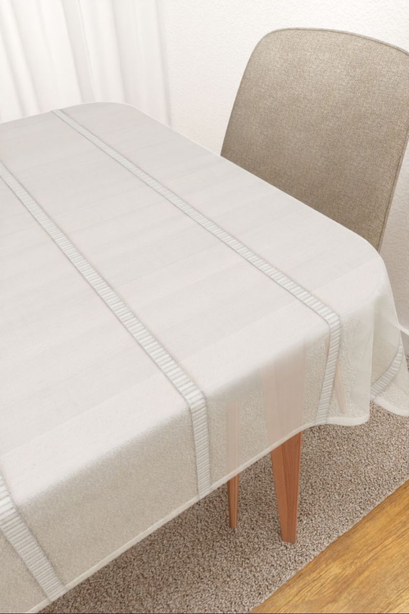 Tischdecke eckig in Beige