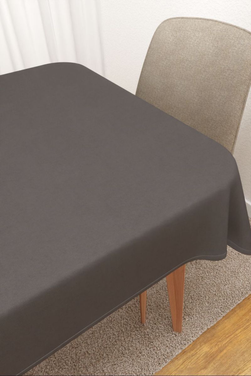 Tischdecke eckig in Grau