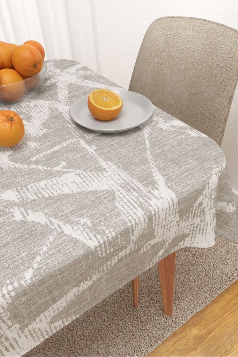 Tischdecke eckig in Grau