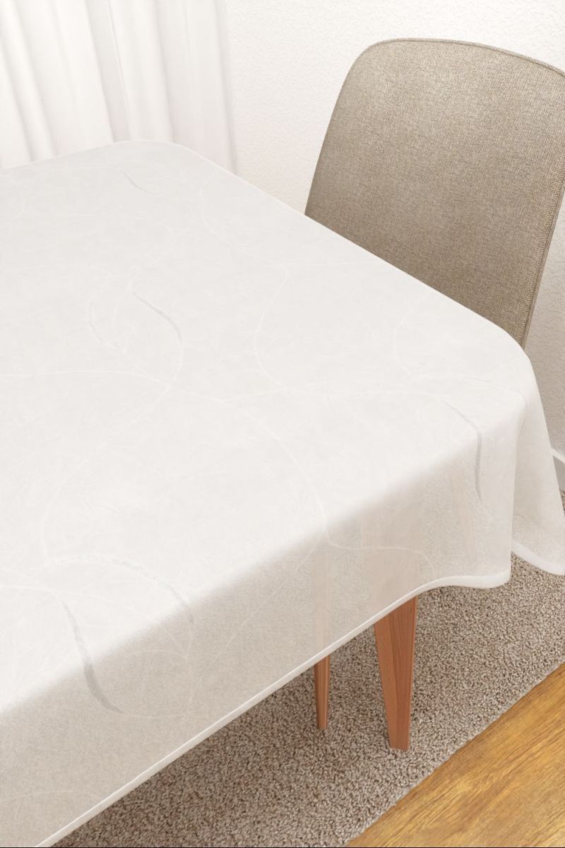 Tischdecke eckig in Wei