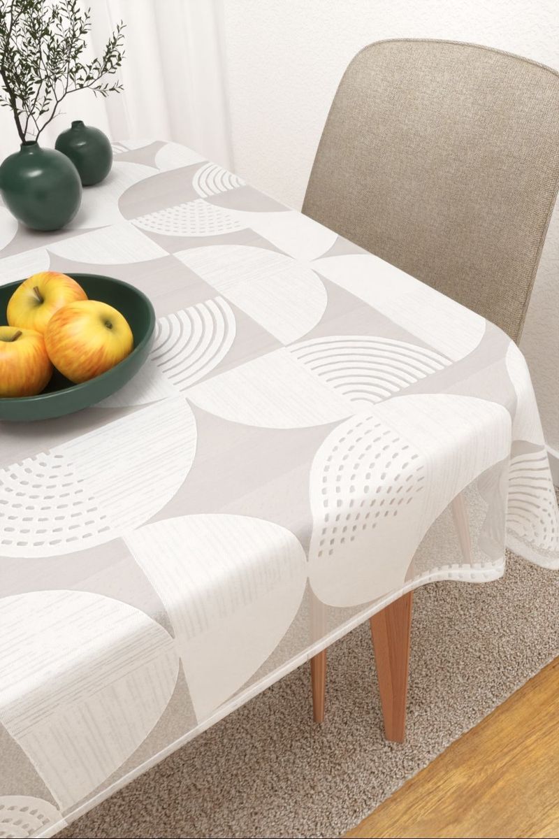 Tischdecke eckig in Wei