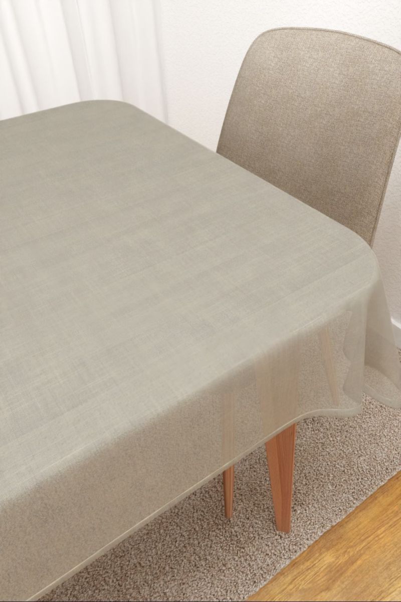 Tischdecke eckig in Beige