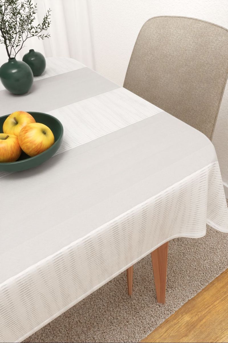 Tischdecke eckig in Wei