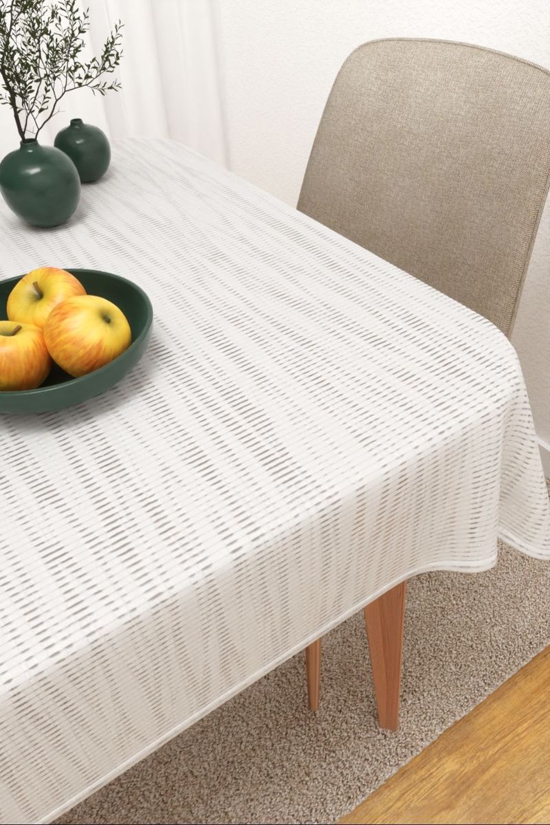 Tischdecke eckig in Wei