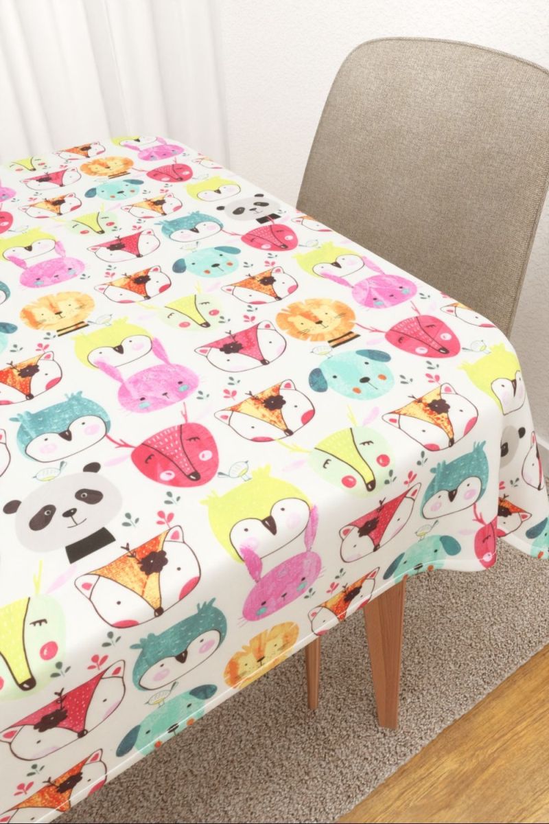 Tischdecke eckig in Wei