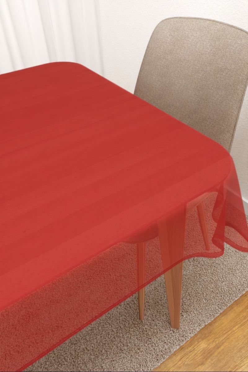 Tischdecke eckig in Rot