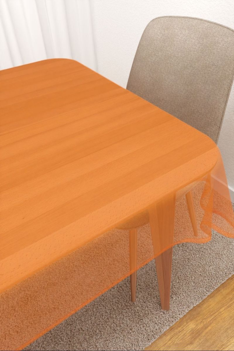 Tischdecke eckig in Orange