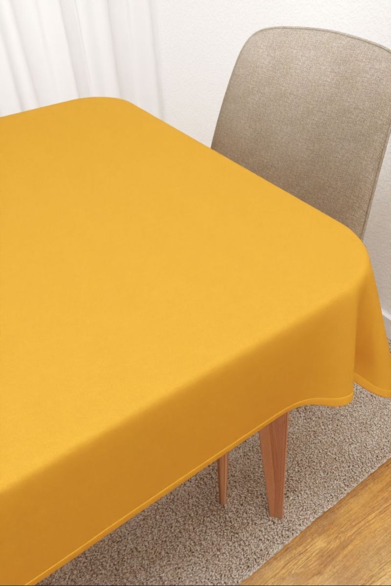 Tischdecke eckig in Gelb
