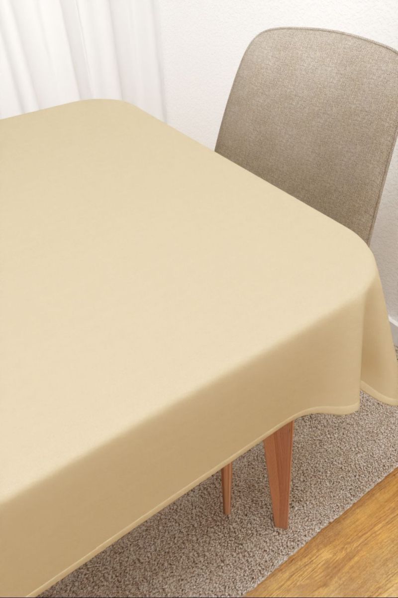 Tischdecke eckig in Beige