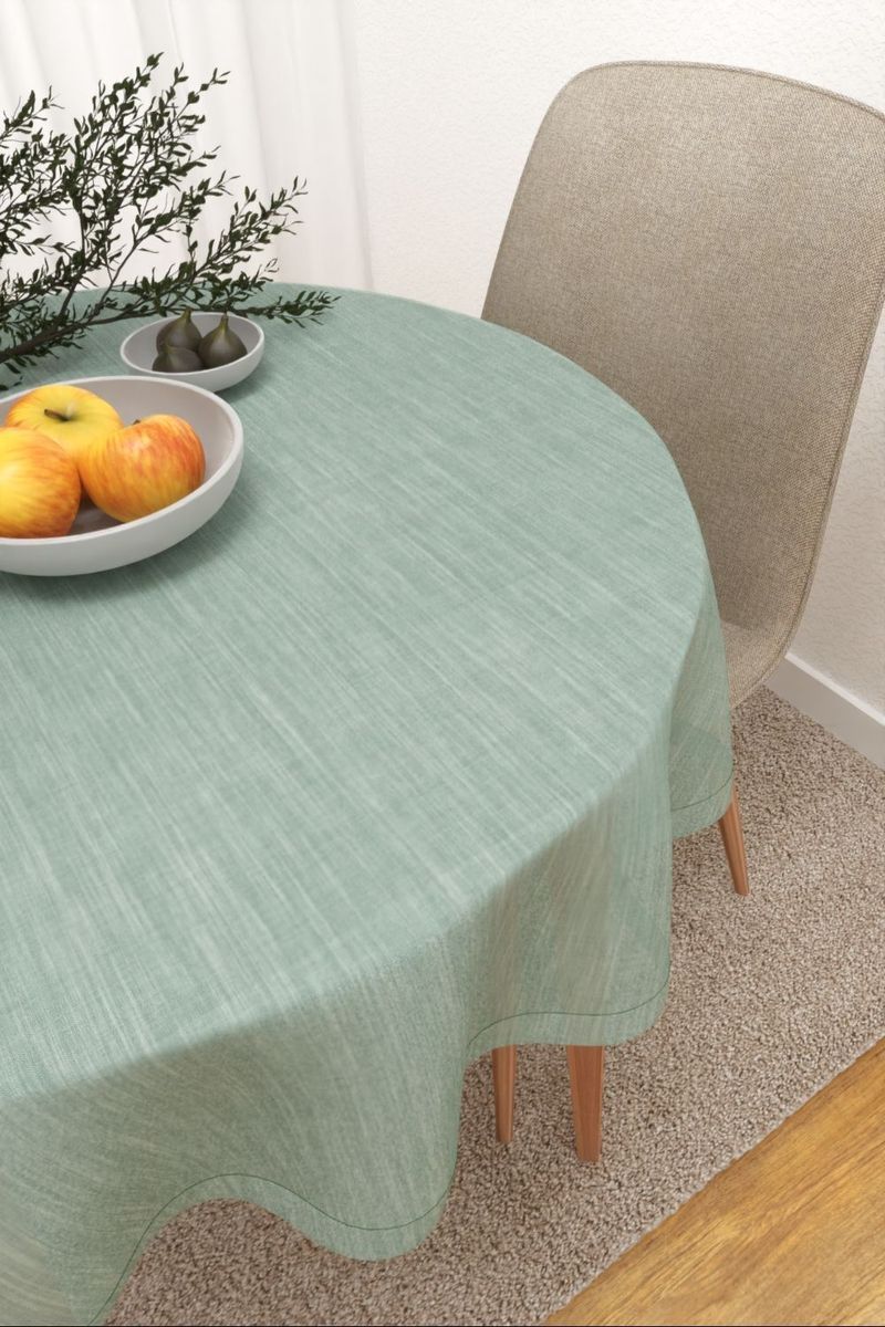 Tischdecke rund in Grn