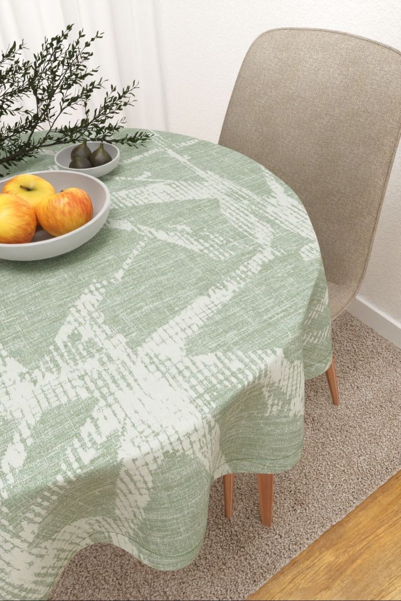 Tischdecke rund in Grn