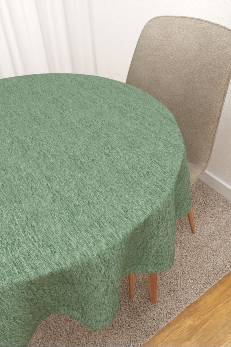 Tischdecke rund in grn