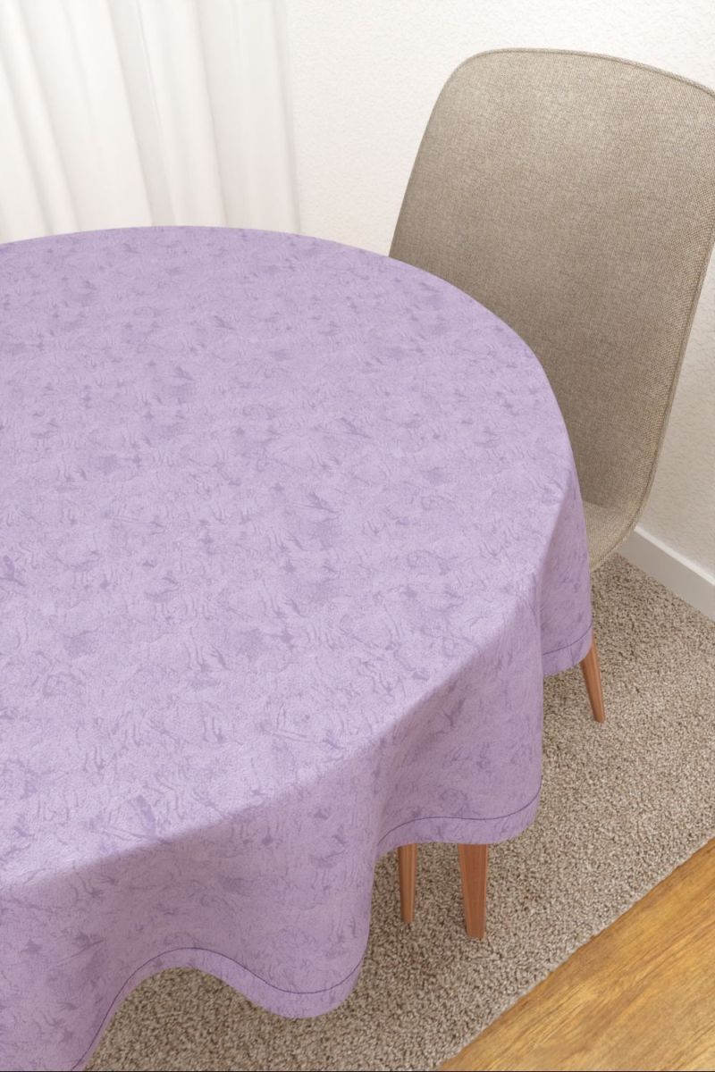 Tischdecke rund in violett