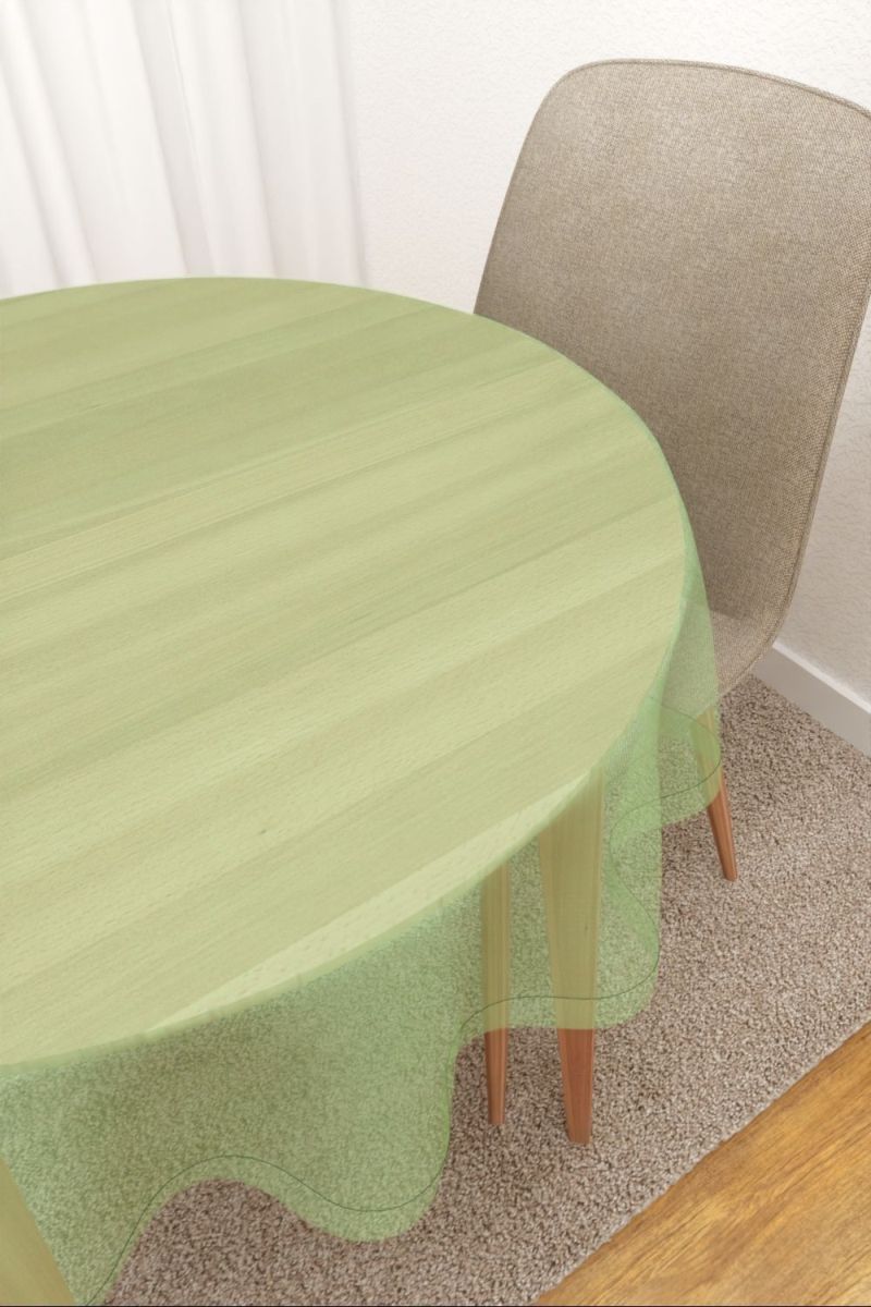 Tischdecke rund in Grn