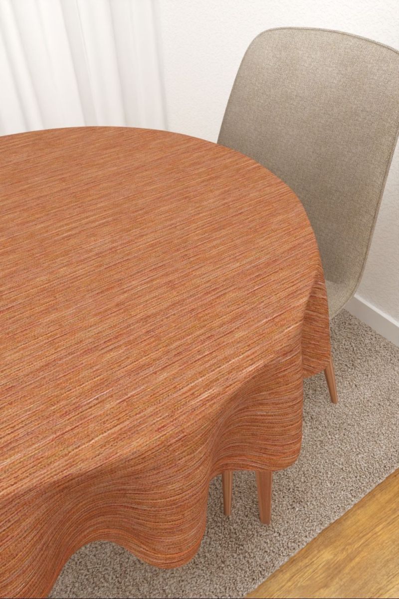 Tischdecke rund in orange