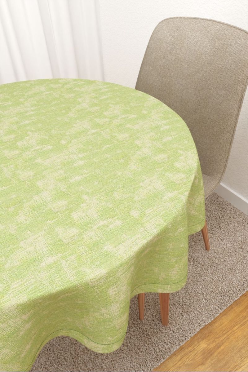 Tischdecke rund in grn