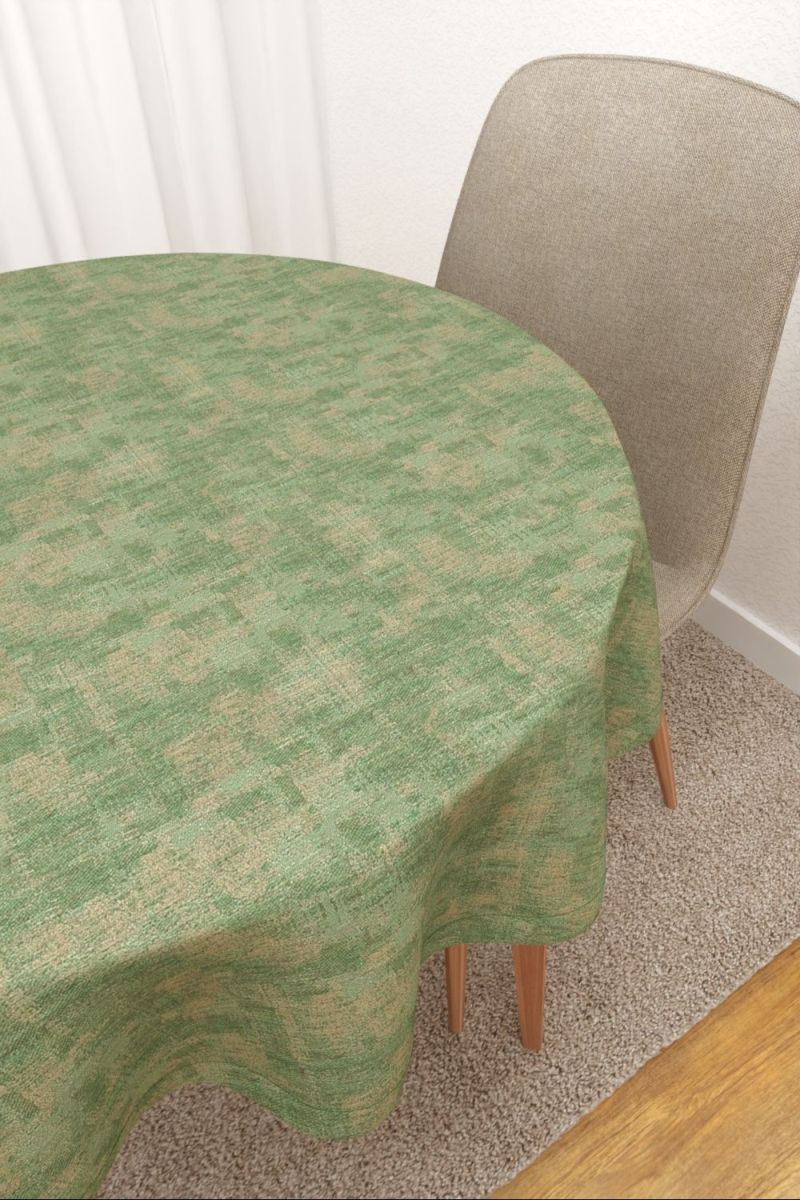 Tischdecke rund in grn